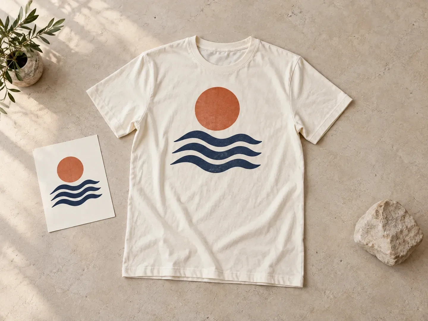 Finished print artwork shown on a T-shirt