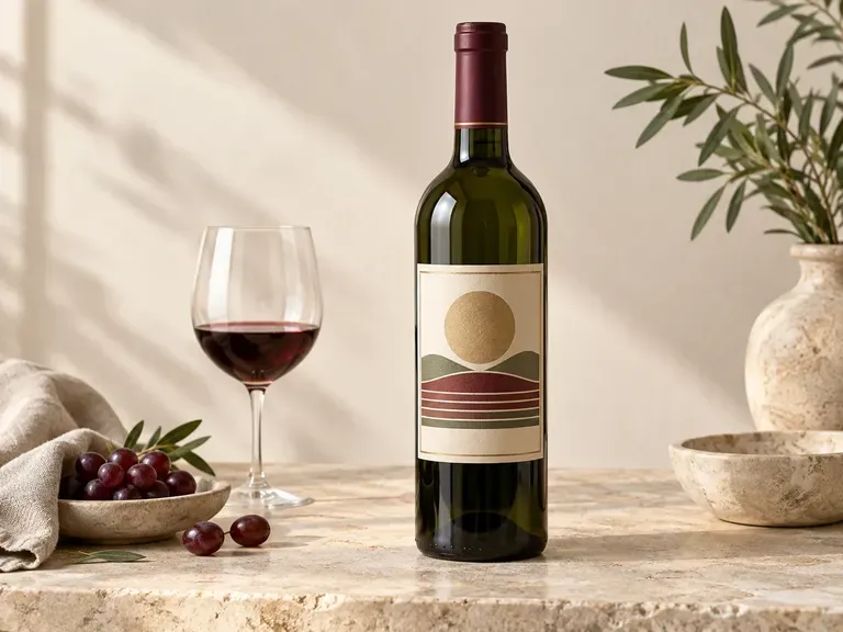 Front Label Packshots: the principal label clearly visible on the bottle