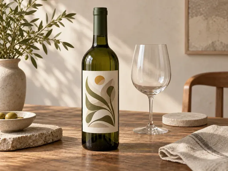 Tasting Table Scenes: the existing packaging placed in a tasting setting